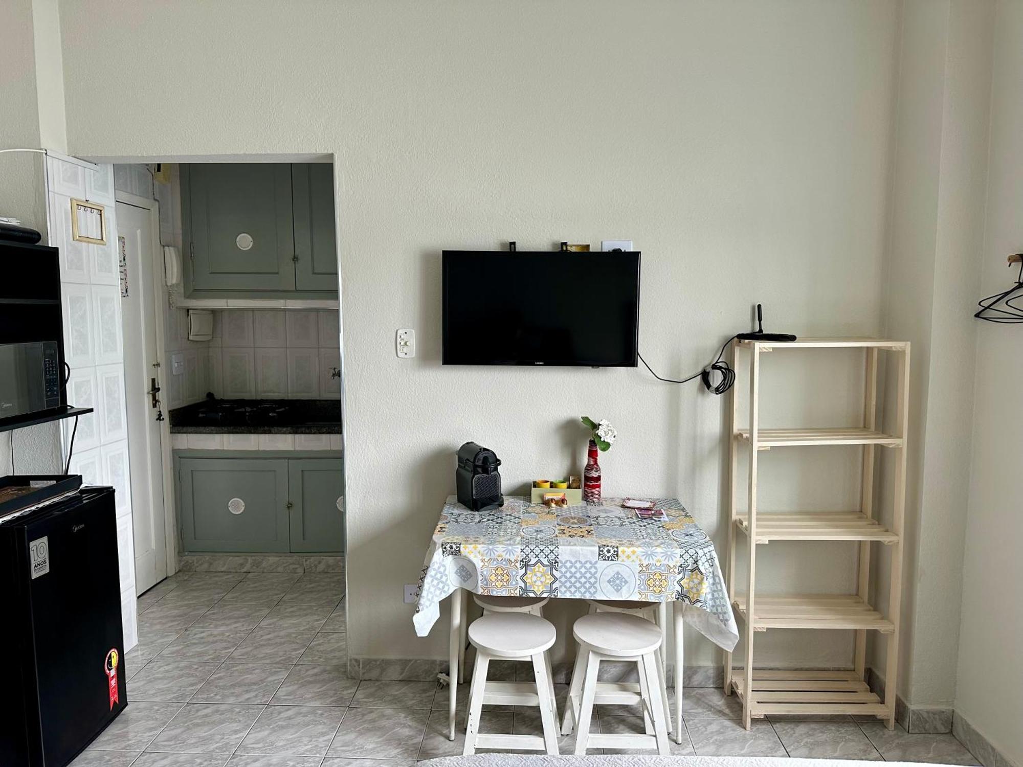 Apartament Kitnet Pe Na Areia! Vista Espetacular ! São Vicente Zewnętrze zdjęcie